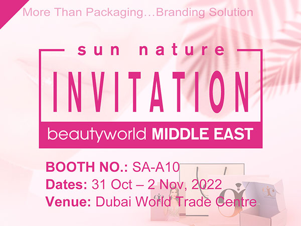 SUN NATURE, Beautyworld MIDDLE EAST 2022 참석